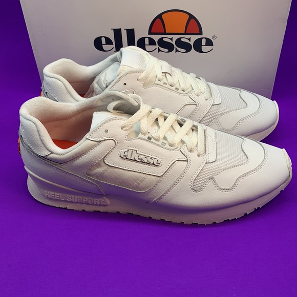 Ellesse  Menś  contrast leather trainers in white  Size 11 - Picture 3 of 15